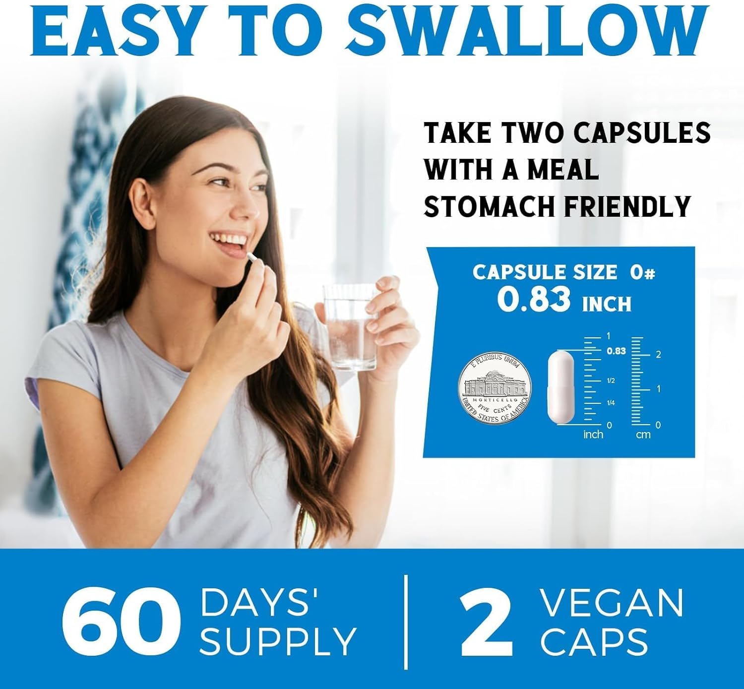 Chelated Magnesium Complex Supplement 6 in 1 - 1160mg for Better Sleep, Muscle Relaxation, and Nerve Calm - Vegan Capsules - Non GMO & Gluten Free