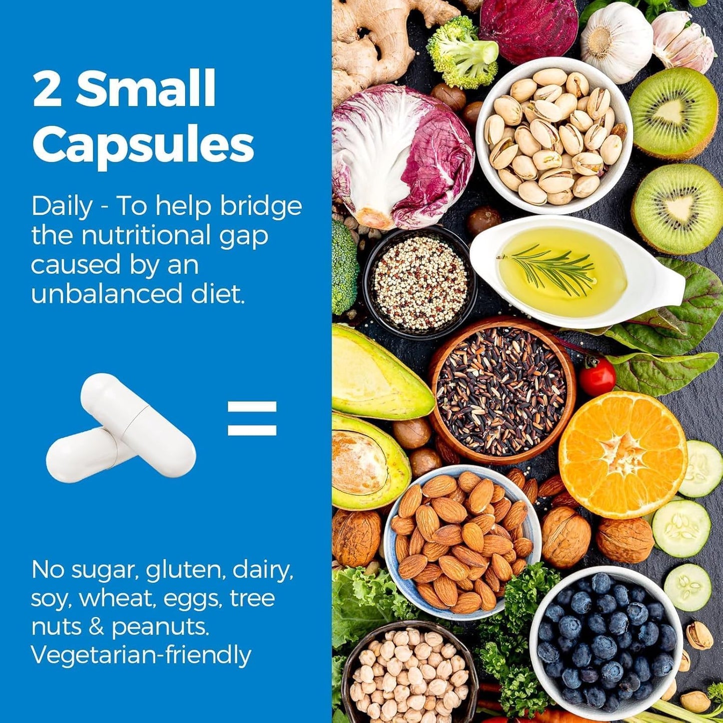 Chelated Magnesium Complex Supplement 6 in 1 - 1160mg for Better Sleep, Muscle Relaxation, and Nerve Calm - Vegan Capsules - Non GMO & Gluten Free