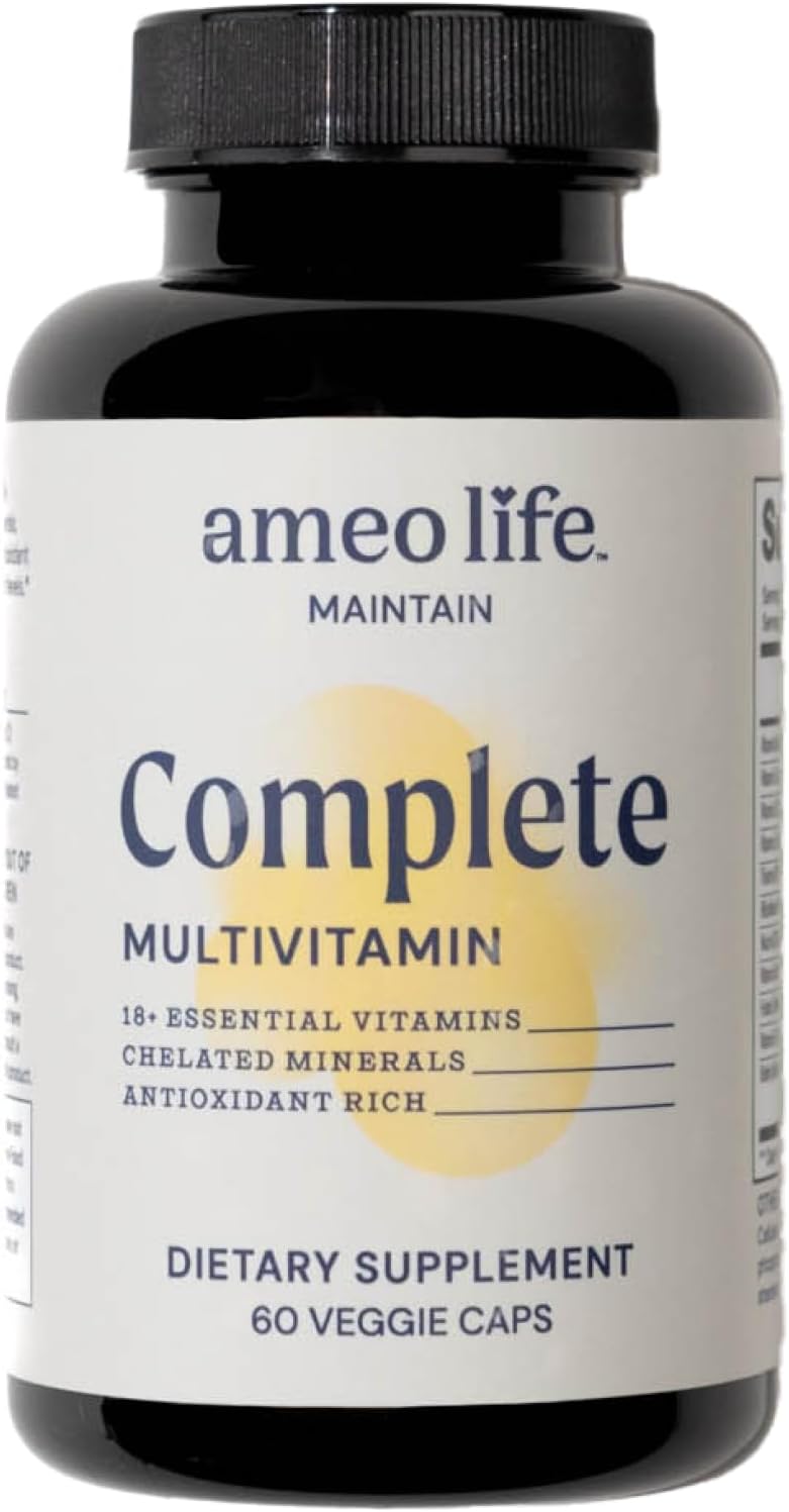 Chelated Multivitamin Supplement with Essential Nutrients for Adult Men and Women - 60 Capsules