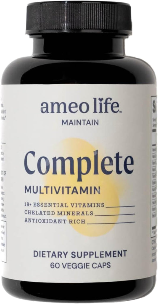 Chelated Multivitamin Supplement with Essential Nutrients for Adult Men and Women - 60 Capsules