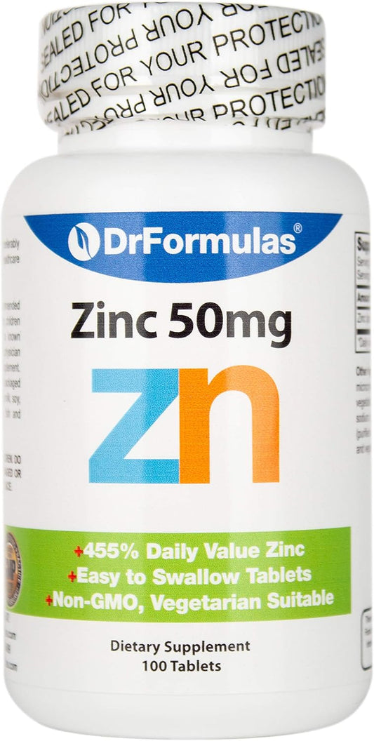 Chelated Zinc Oxide Citrate Supplement for Acne - 50mg, 100 Day Supply