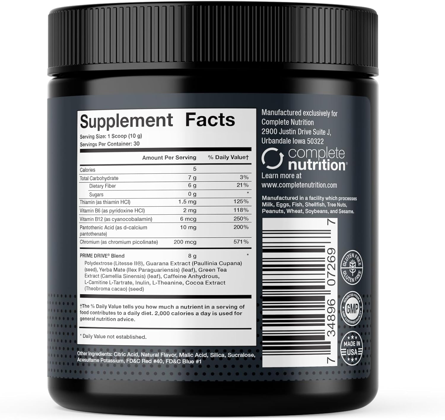 Cherry Acai Pre Workout Energy Drink Powder - Boosts Metabolism, Extreme Energy & Focus - 30 Servings