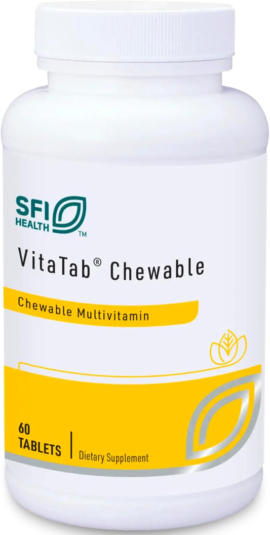Cherry-Orange Flavored Multivitamin & Multimineral Chewable Tablets for Kids & Adults - 24 Vital Nutrients, No Artificial Ingredients - 60 Count