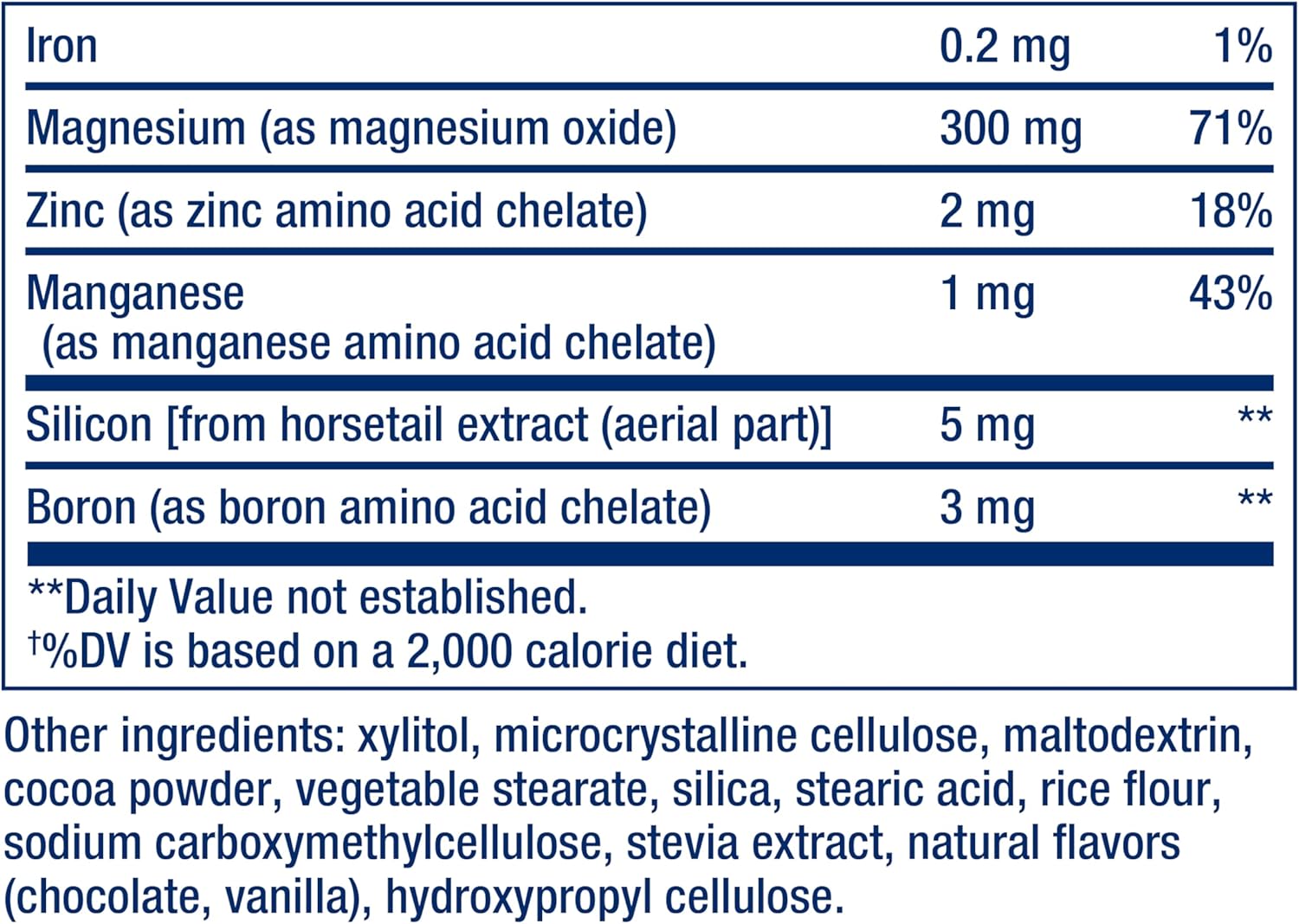 Chewable Bone Restore Calcium Supplement with Vitamin D and Minerals - Gluten Free, Non-GMO, 60 Tablets