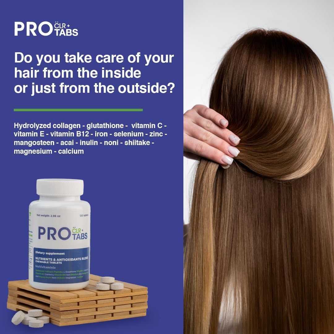 Chewable Multinutrient Supplement with Hydrolyzed Collagen Peptides, Krill Oil, and Vitamins - 120 Tablets