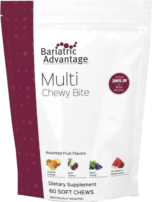 Chewable Multivitamin for Bariatric Surgery Patients - Assorted Fruit Flavor - 60 Count