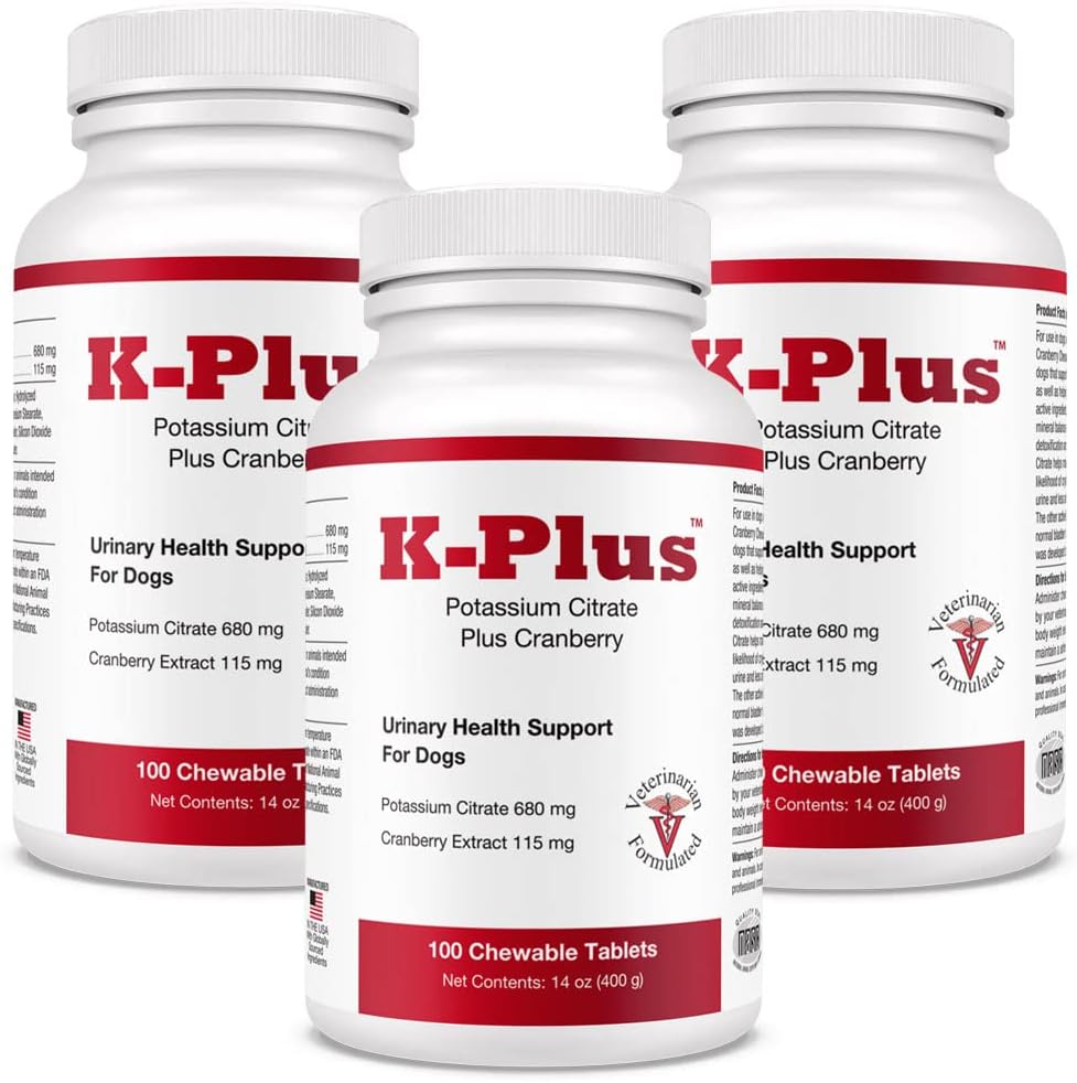 Chewable Potassium Supplement for Dogs and Cats - Pet Health Solution (3 Pack)