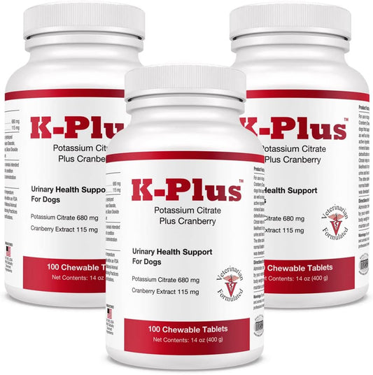 Chewable Potassium Supplement for Dogs and Cats - Pet Health Solution (3 Pack)