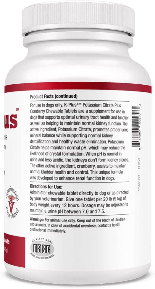 Chewable Potassium Supplement for Dogs and Cats - Pet Health Solution (3 Pack)