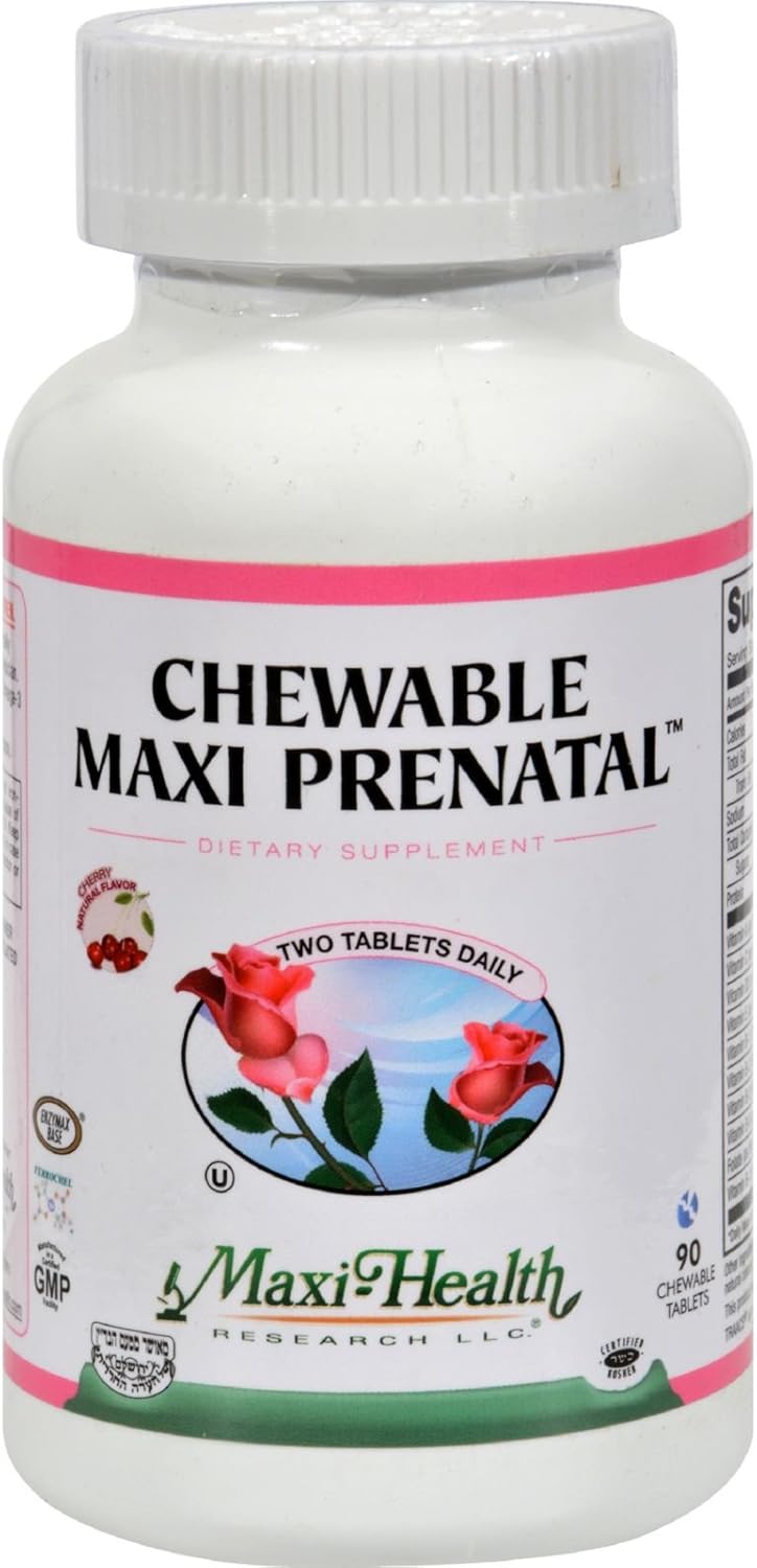 Chewable Prenatal Vitamin with 25+ Essential Nutrients - Doctor Formulated for Pregnant & Lactating Women - 90 Count
