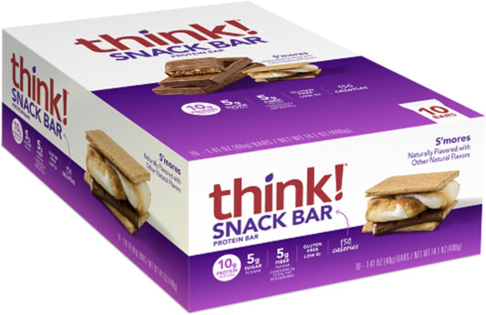 Chicory Root Fiber Snack Bars with Protein, 1.4 Oz - think!