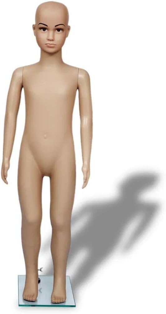 Child Mannequin with 21.7" Bust, 24" Hips, 20.1" Waist, 43.3" Height - Beige Color, Fitment Verified