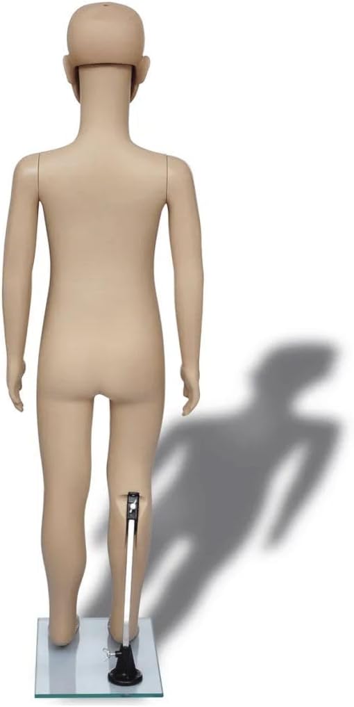Child Mannequin with 21.7" Bust, 24" Hips, 20.1" Waist, 43.3" Height - Beige Color, Fitment Verified