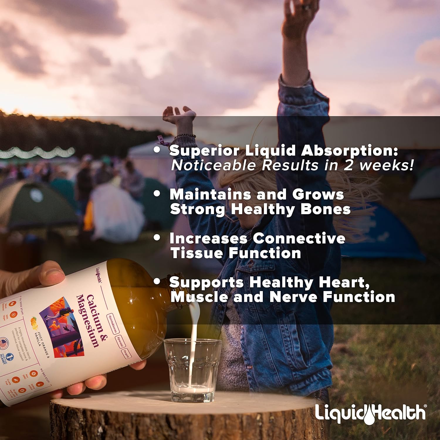 Children's Complete Multivitamin Bundle with Calcium, Magnesium, and Joint Support by LIQUIDHEALTH