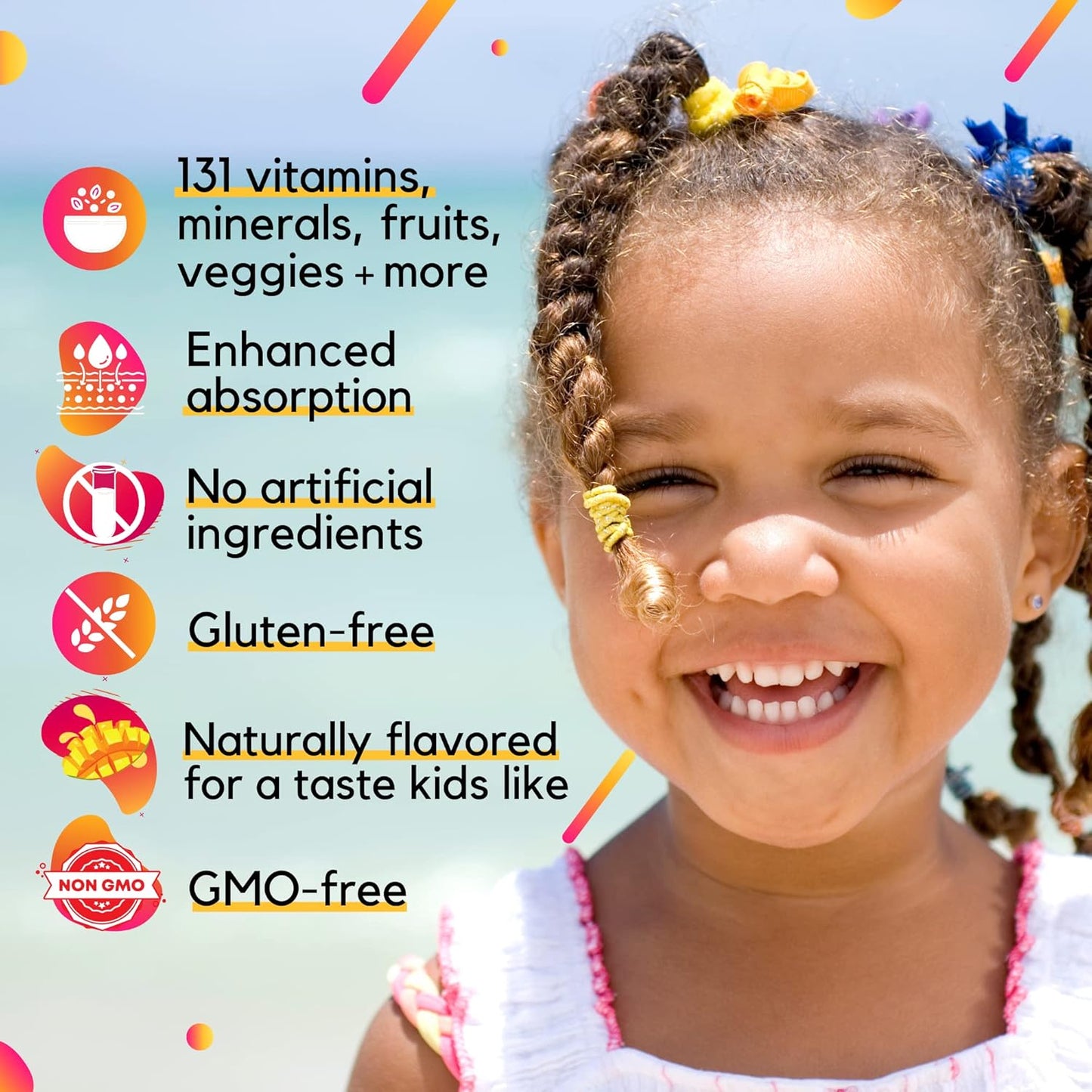 Children's Complete Multivitamin Bundle with Calcium, Magnesium, and Joint Support by LIQUIDHEALTH