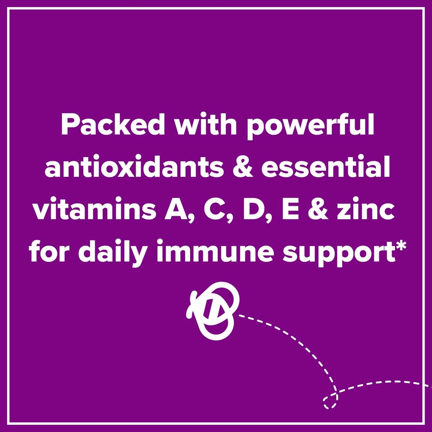 Children's Immune Support Gummies with Elderberry, Vitamin C, and Zinc - Natural Berry Flavor - 21 Count