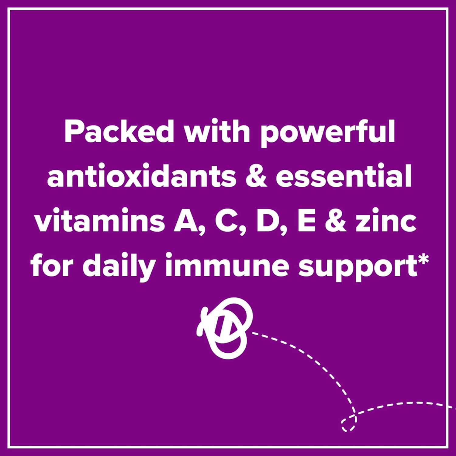 Children's Immune Support Gummies with Elderberry, Vitamin C, and Zinc - Natural Berry Flavor - 21 Count