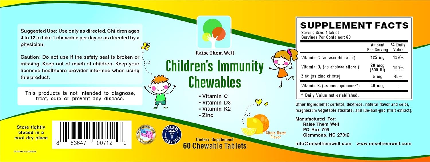 Children's Immunity and Multivitamin Chewable for Optimal Health