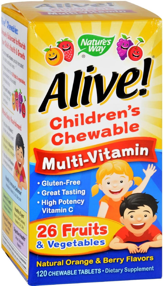 Children's Multivitamin Chewables - Nature's Way Alive, 120 Tablets