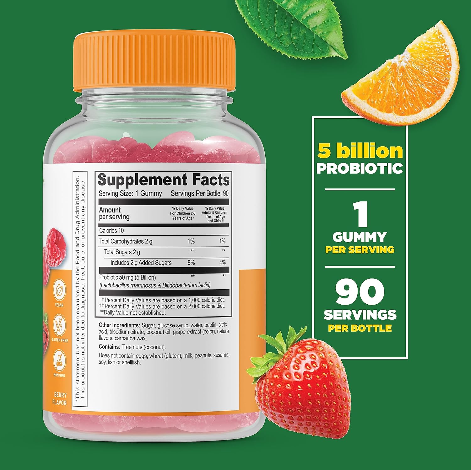 Children's Multivitamin Gummies with Probiotics Bundle - 5 Billion CFU, Delicious Taste, Gluten & GMO Free Chewables