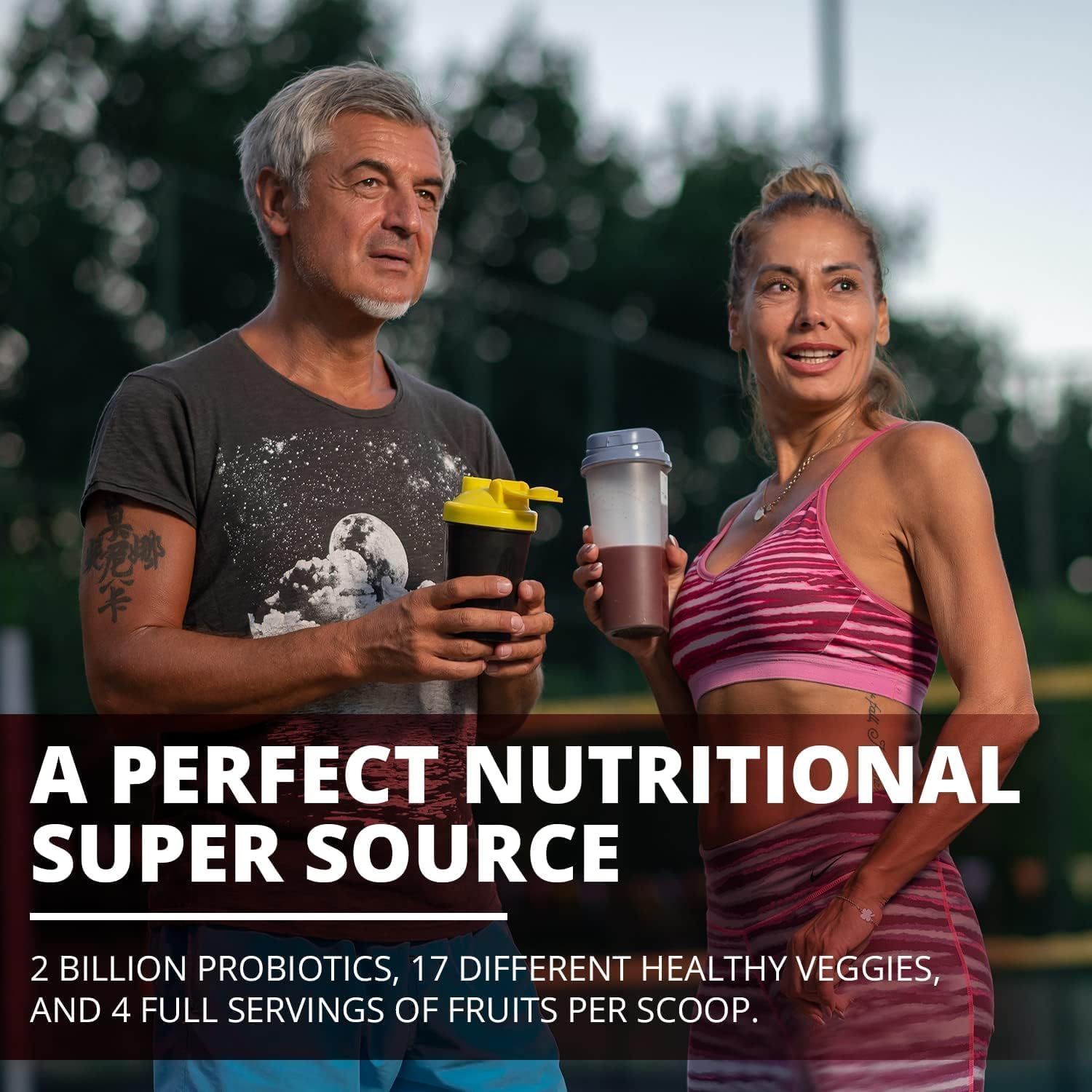 ChocoBerry Blast Superfood Powder - Adaptogenic SuperBerry Smoothie Booster with Beet Juice, Mushrooms, & Polyphenols - Enhances Recovery, Energy, Gut Health, Immunity & Nutrition - Chocolate (480g)