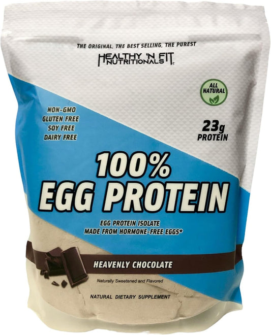 Chocolate 100% Egg White Protein Powder - Natural Peptides, Sweetened with Zero Carbs. Keto & Paleo Friendly (12oz)