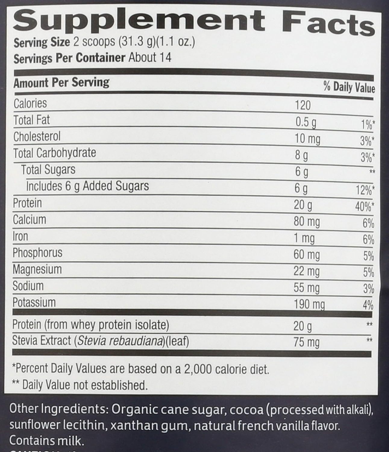 Chocolate Biochem Whey Protein Powder - 20g Protein for Muscle Support & Intense Workouts - 15.4 oz