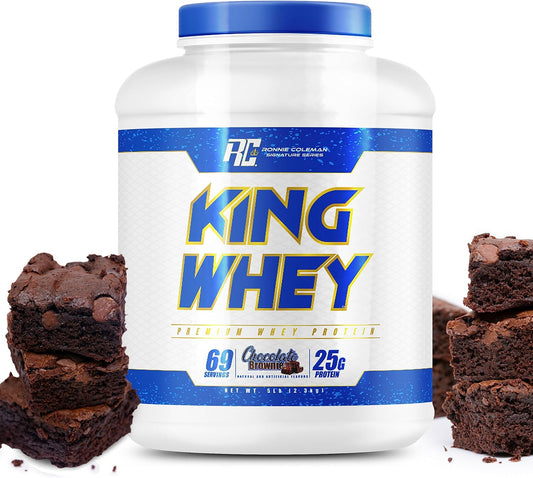 Chocolate Brownie Whey Protein Powder for Lean Muscle Support - Ronnie Coleman Signature Series, 5 lbs