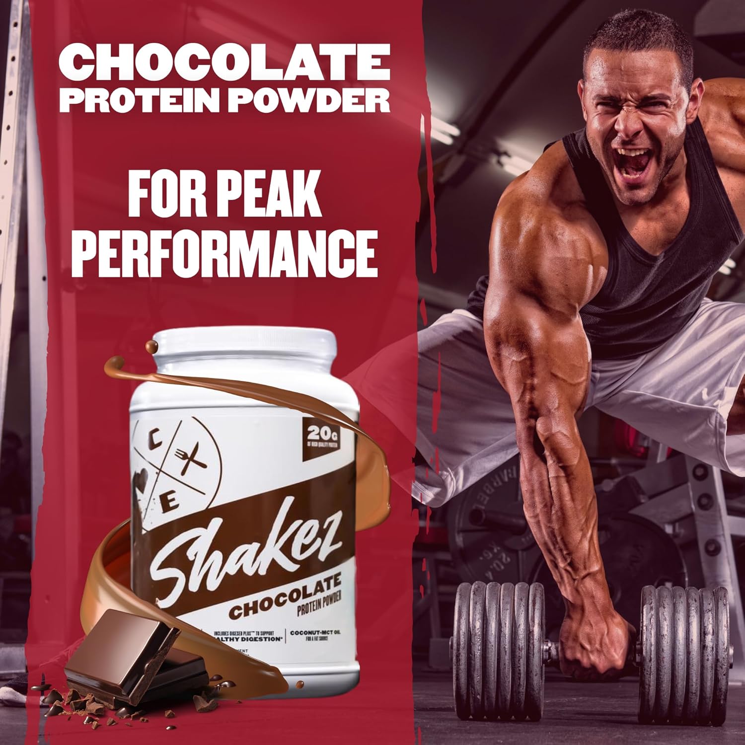 Chocolate Clean Eatz Protein Powder - 30 Servings, 20g Protein per Scoop - Ideal for Slimming Formula Shake