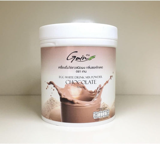 Chocolate Egg White Protein Powder 400g - Muscle Gain Supplement