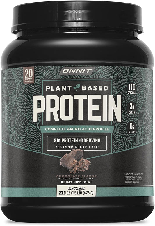 Chocolate Flavored Plant-Based Protein Powder - 20 Servings Tub by ONNIT