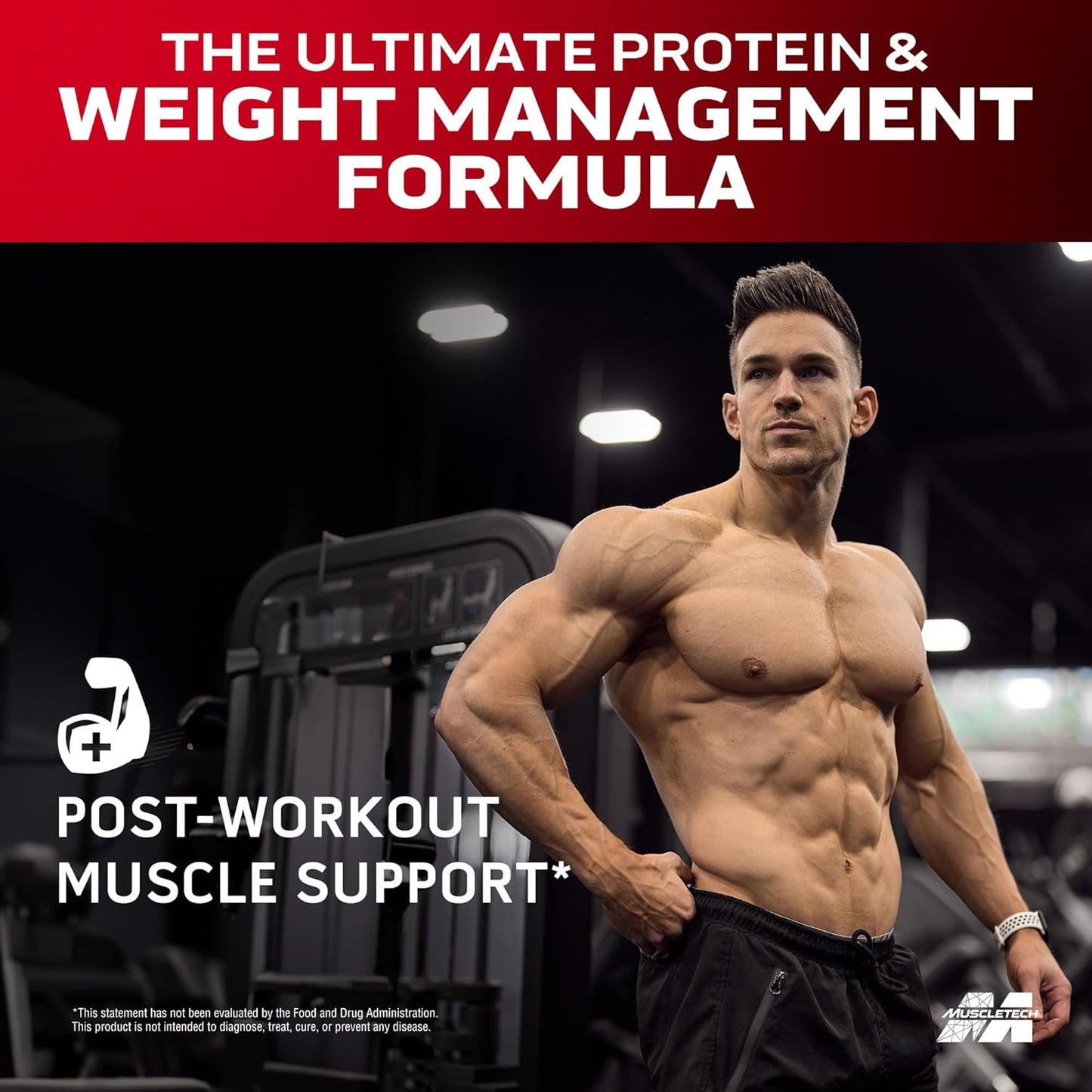 Chocolate Fudge Brownie Muscletech Whey Protein Powder - 4LB Nitro-Tech Ripped Smoothie Mix for Lean Muscle & Fast Recovery - 30g Whey Protein for Women & Men