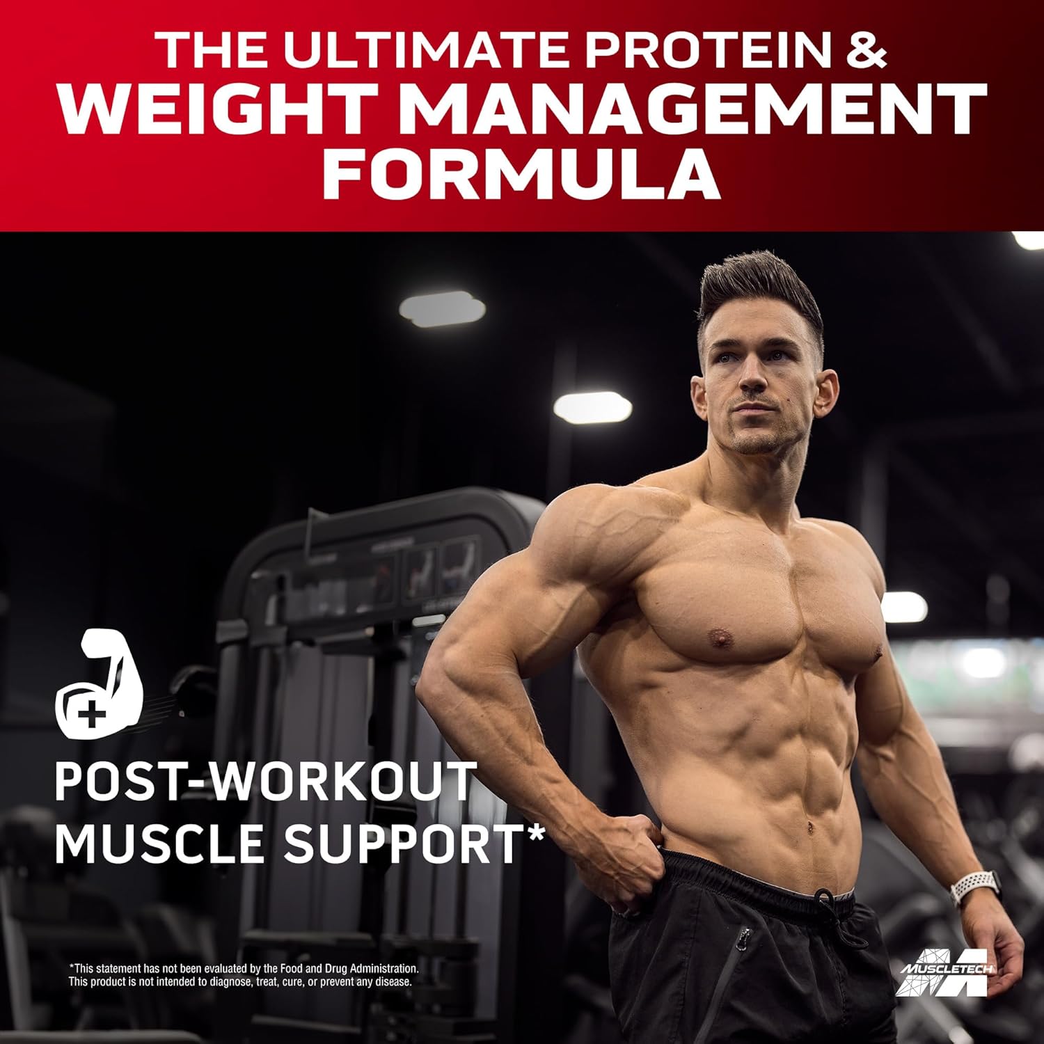 Chocolate Fudge Brownie Muscletech Whey Protein Powder - 4LB Nitro-Tech Ripped Smoothie Mix for Lean Muscle & Fast Recovery - 30g Whey Protein for Women & Men