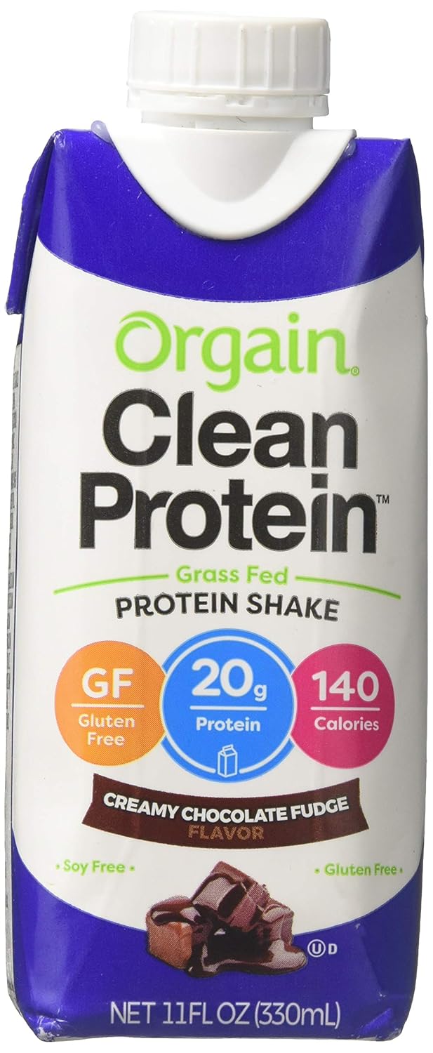 Chocolate Fudge Orgain Whey Protein Shake - 11 oz Bottle