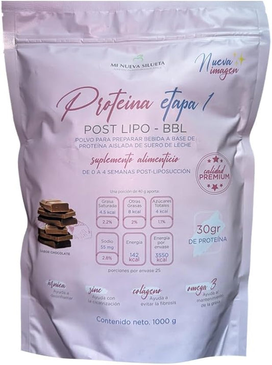 Chocolate Lipotransfer Protein Powder with Collagen for Stage 1 Silhouette Transformation