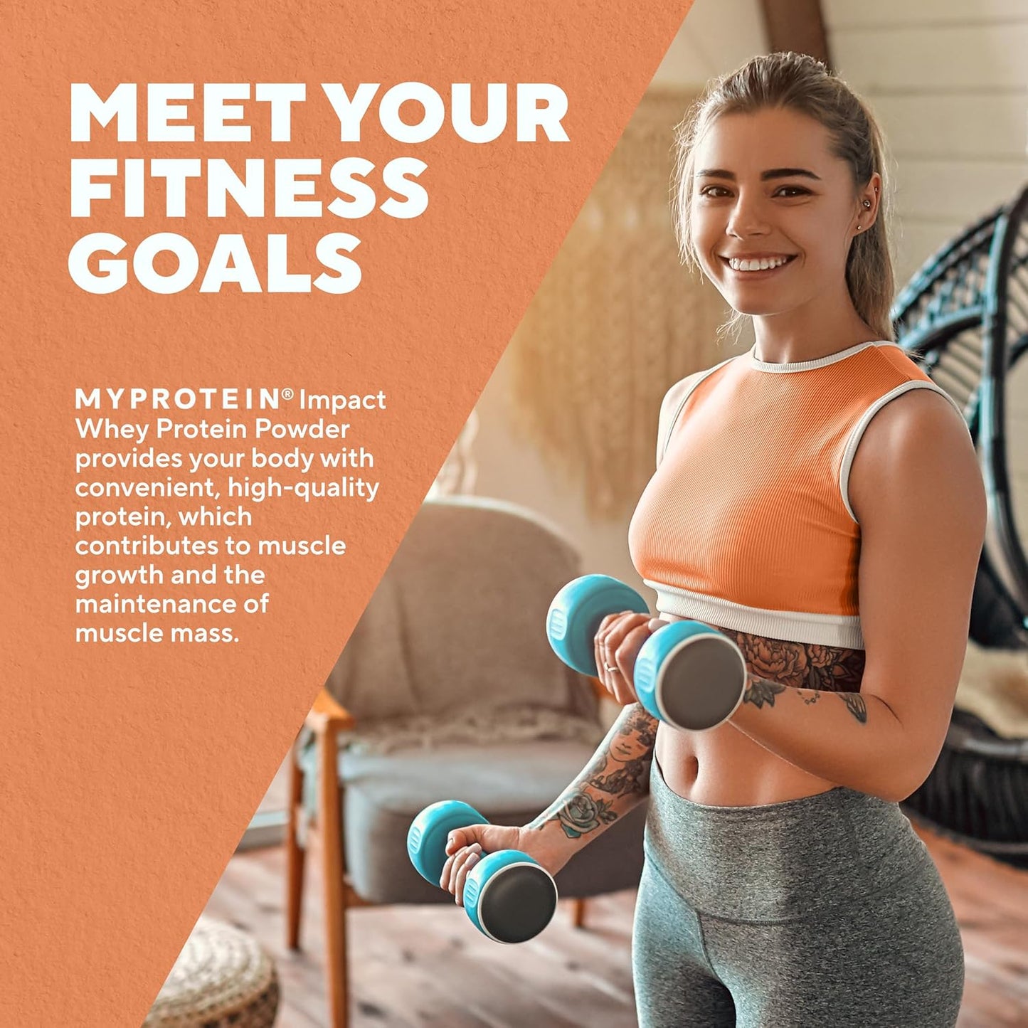 Chocolate Milkshake Whey Protein Powder, 5.5 Lbs - 75 Servings, 22g Protein & 5g BCAA Per Serving - Muscle Strength & Recovery, Gluten Free - Myprotein Impact Shake