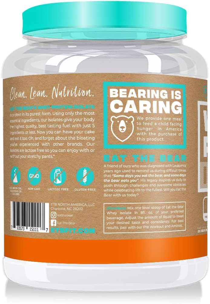 Chocolate Peanut Butter Isolate Protein Powder by Eat The Bear - Packaging May Vary