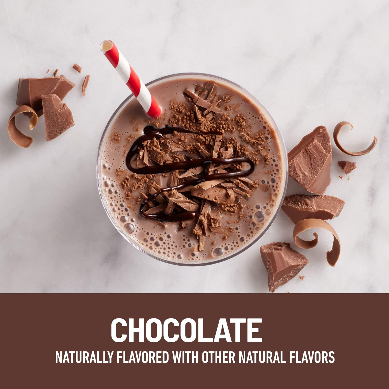 Chocolate SlimFast Protein Shake - Ready to Drink Meal Replacement Shake with 20g Protein, Low Carb, Low Sugar, 24 Vitamins & Minerals - 12 Count