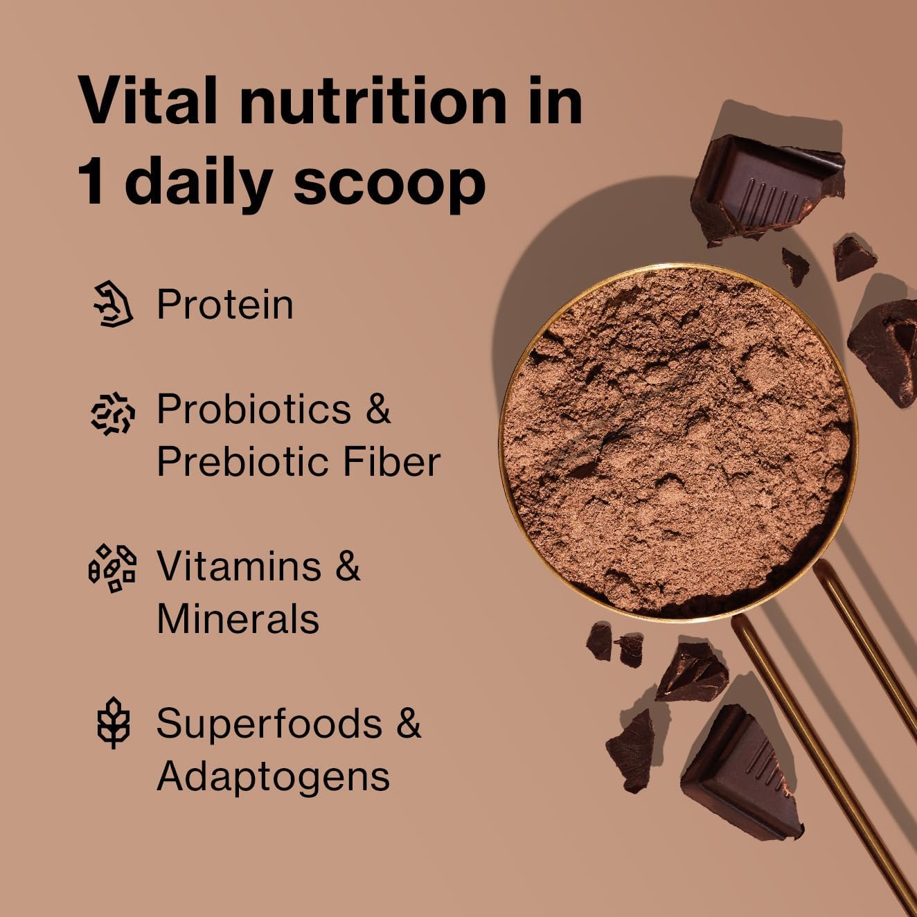 Chocolate Superfood Protein Shake for Healthy Weight Loss & Lean Muscle - BODi Shakeology Whey Protein Powder Blend with Vitamins & Minerals - Gluten Free - 14 Servings