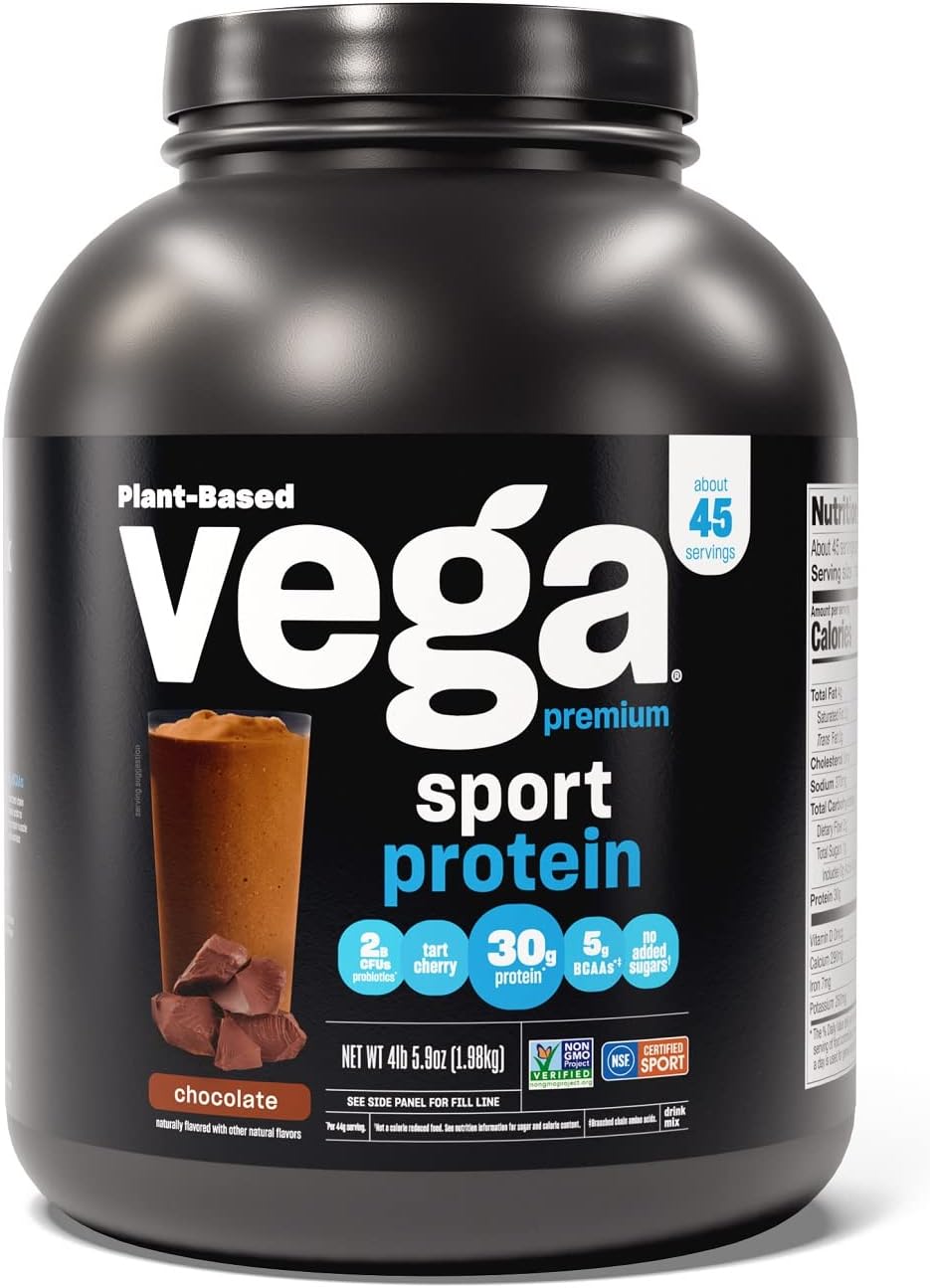 Chocolate & Vanilla Vegan Protein Powder Bundle - 45 Servings, 30g Protein, Plant-Based & Greens Formula