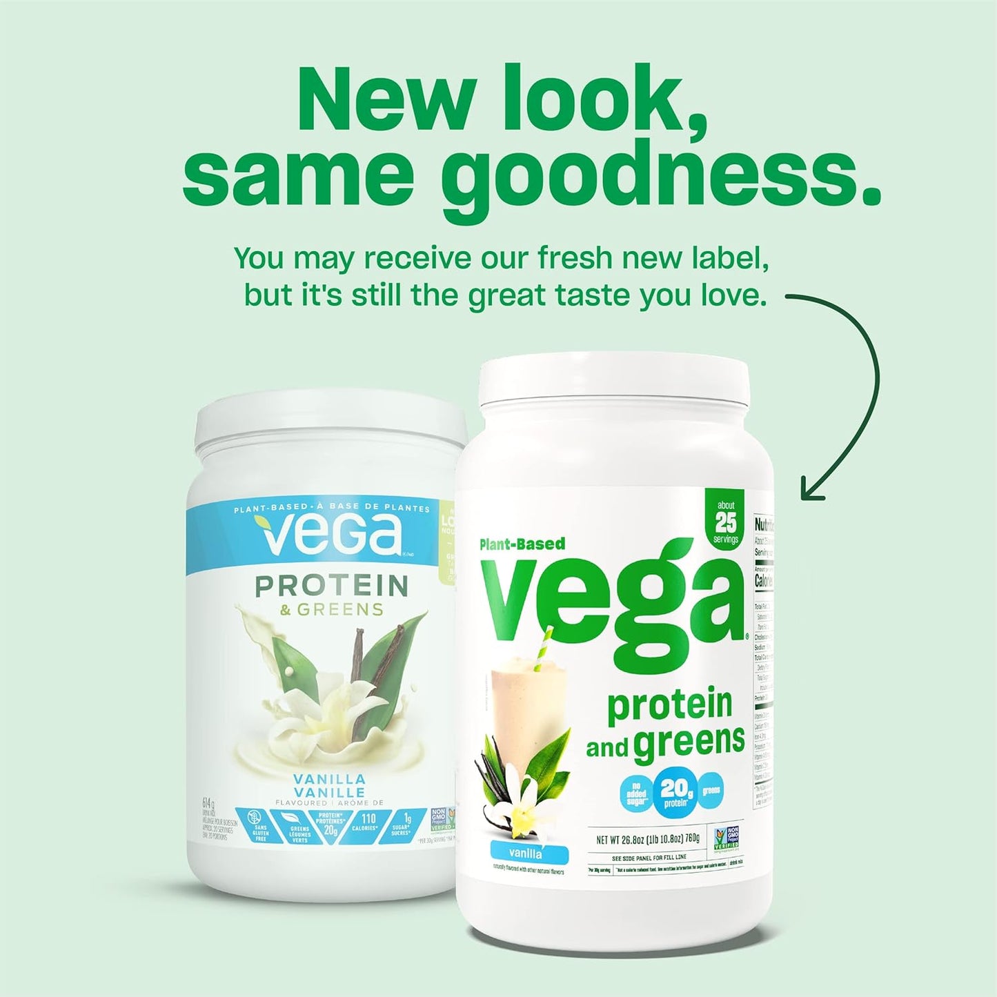 Chocolate & Vanilla Vegan Protein Powder Bundle - 45 Servings, 30g Protein, Plant-Based & Greens Formula