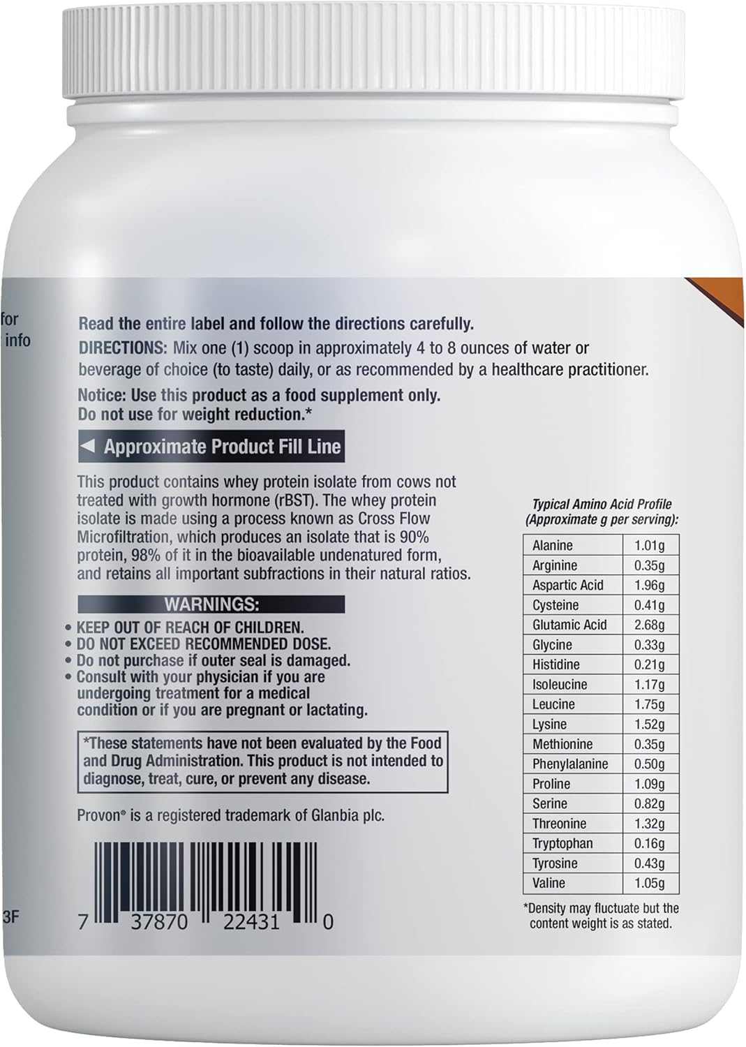 Chocolate Whey Protein Isolate: Boost Muscle Growth & Immune Health, No Sugar, Gluten Free, Non-GMO - 437g, 20 Servings