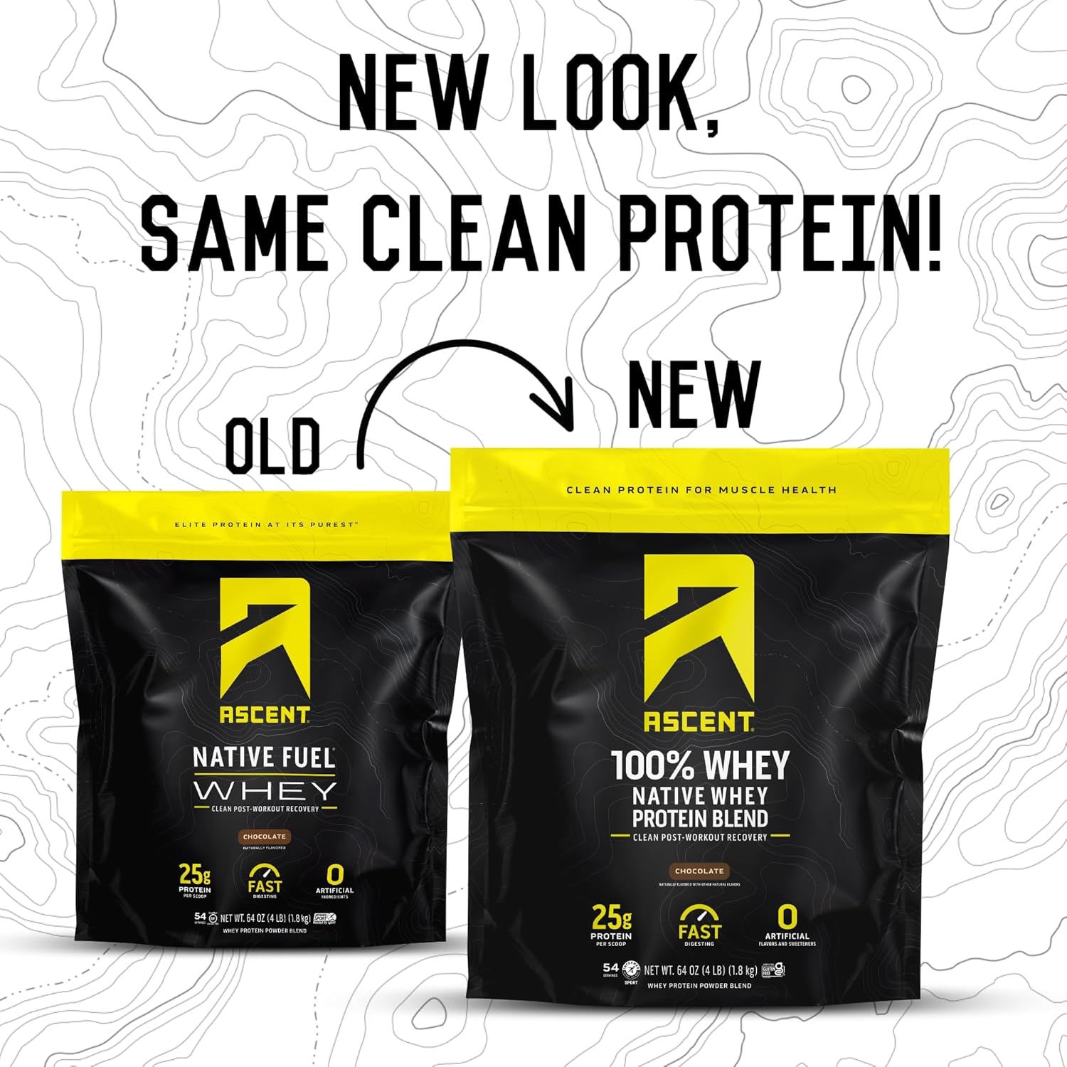 Chocolate Whey Protein Isolate Powder - Ascent 100% Whey, Post-Workout Supplement, 5.5g BCAA, 2.6g Leucine, Essential Amino Acids, Gluten-Free, Soy-Free, No Artificial Flavors, 4 lb