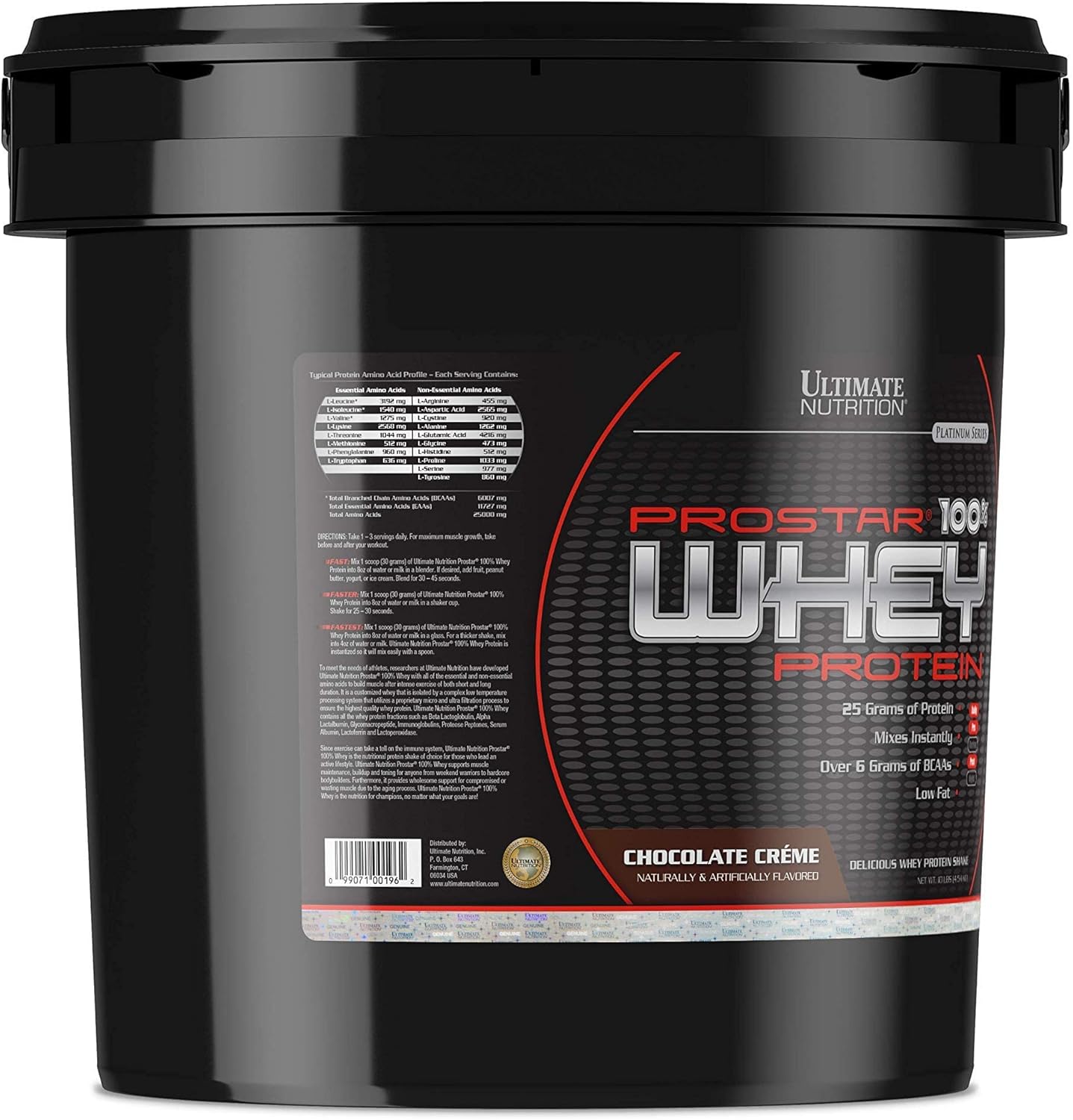 Chocolate Whey Protein Isolate Powder - Ultimate Nutrition Prostar - Low Carb, High Protein Shake for Muscle Gain & Recovery - Keto-Friendly - 10 lbs