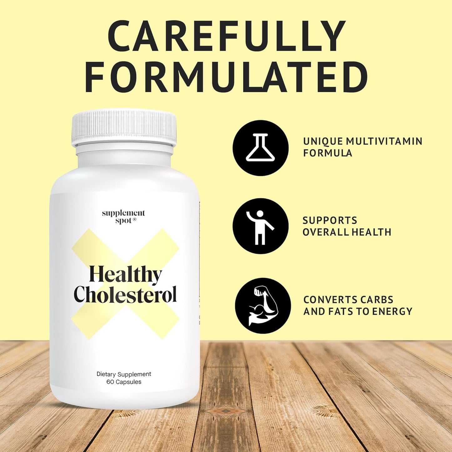 Choless Control Supplement with Vitamin B3, Beta Sitosterol, Niacin, & Cayenne Pepper - 60 Capsules