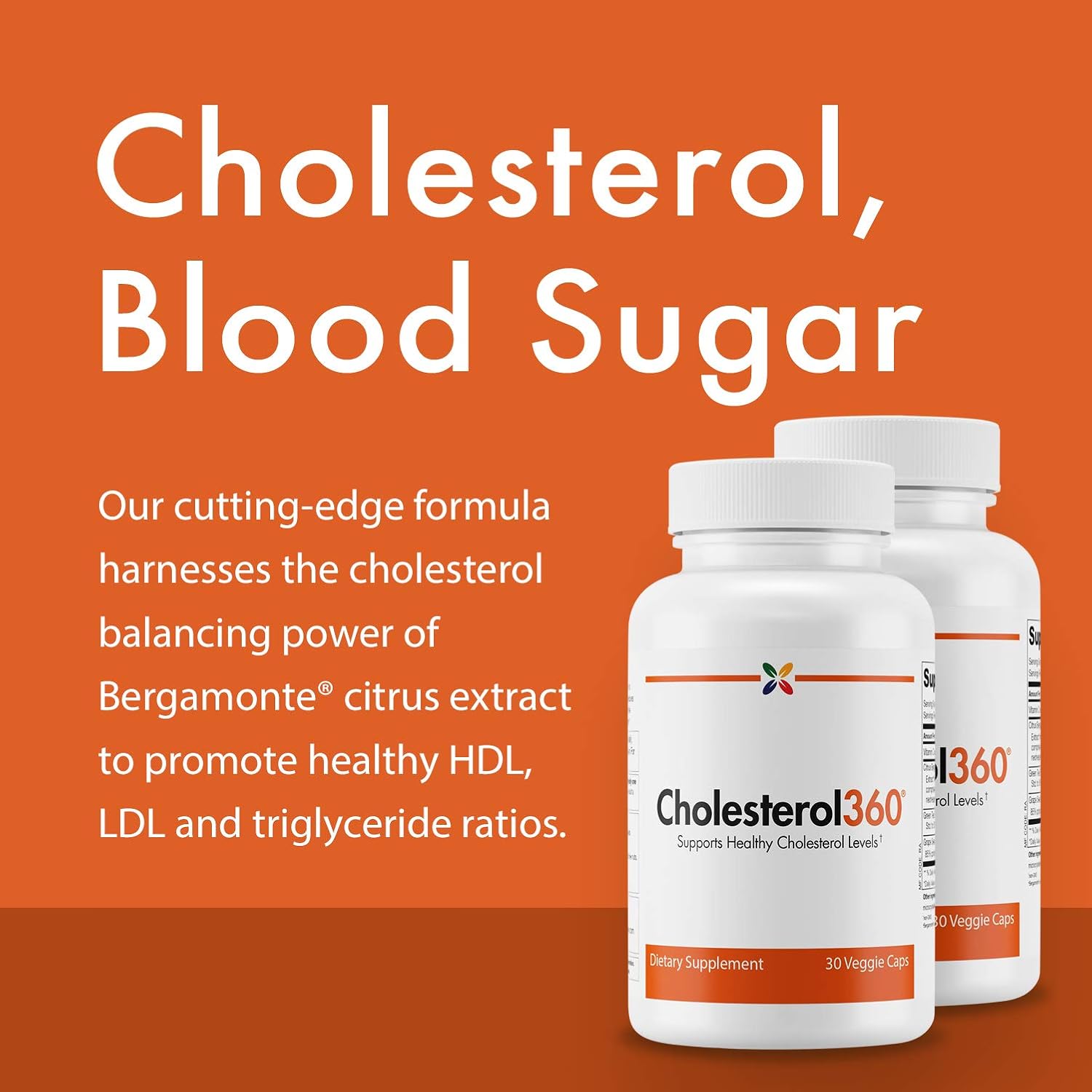 Cholesterol360 Formula with Antioxidants for Heart Health - 30 Vcaps