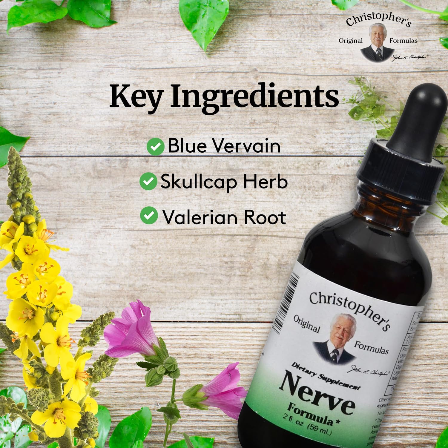 Christopher's Nerve Formula Herbal Supplement 2 oz - Original Blend
