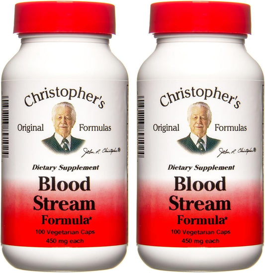 Christopher's Original Formulas Blood Stream Cleanse Supplement, 200 Capsules - Pack of 2, Herbal Detox Support