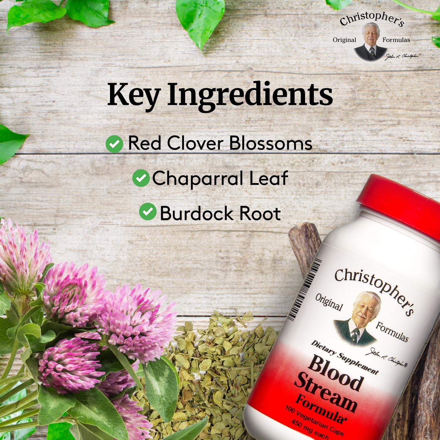 Christopher's Original Formulas Blood Stream Cleanse Supplement, 200 Capsules - Pack of 2, Herbal Detox Support