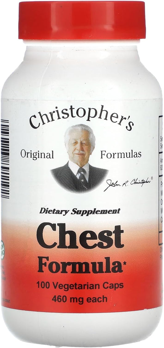 Christopher's Original Formulas Chest Formula - 100 Vegetable Capsules